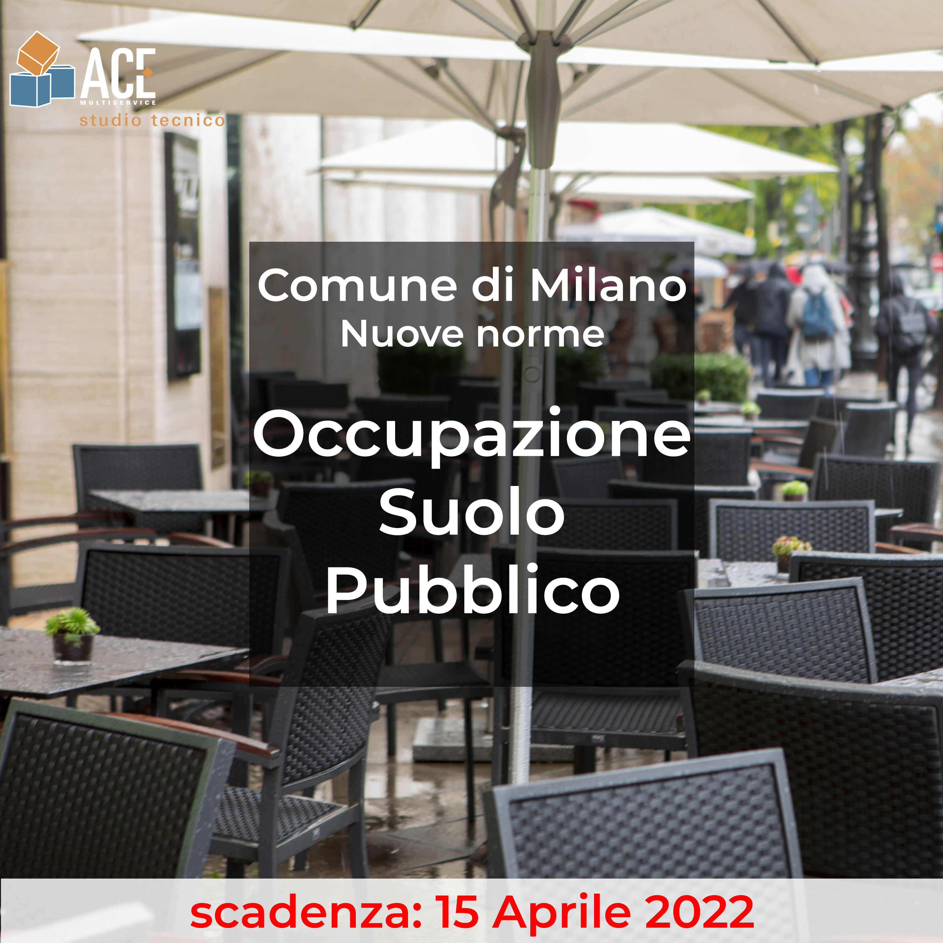 Nuove norme per Occupazione suolo pubblico del Comune di Milano
